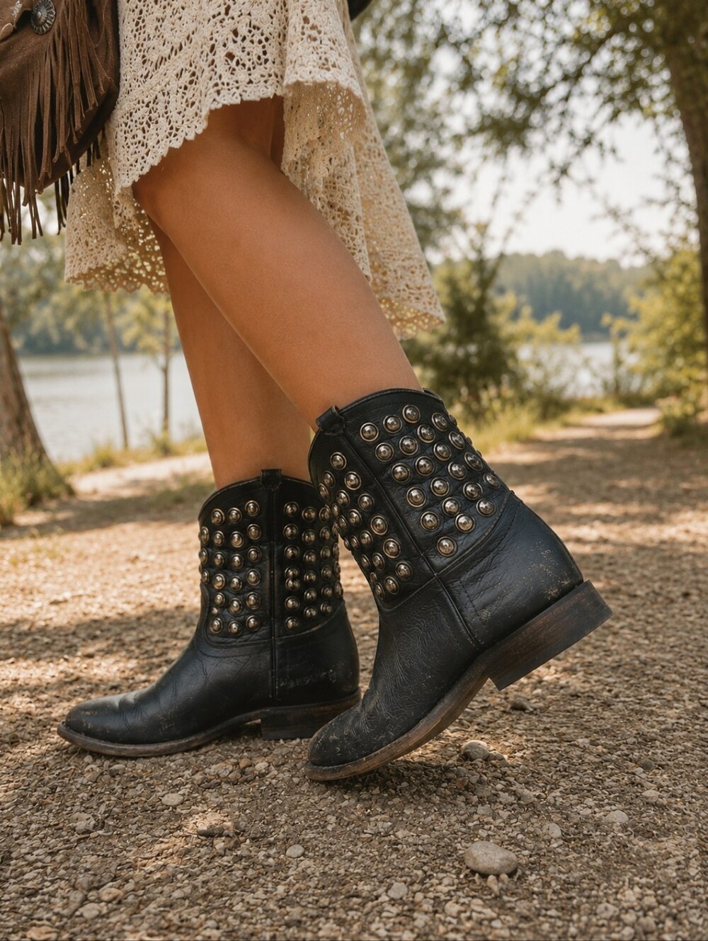 Frye Wyatt Disc Leather Boots